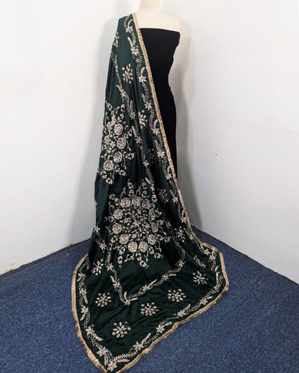 Exclusive Handmade LCD Gotta Work Silk Dupatta (Ready To Wear)
