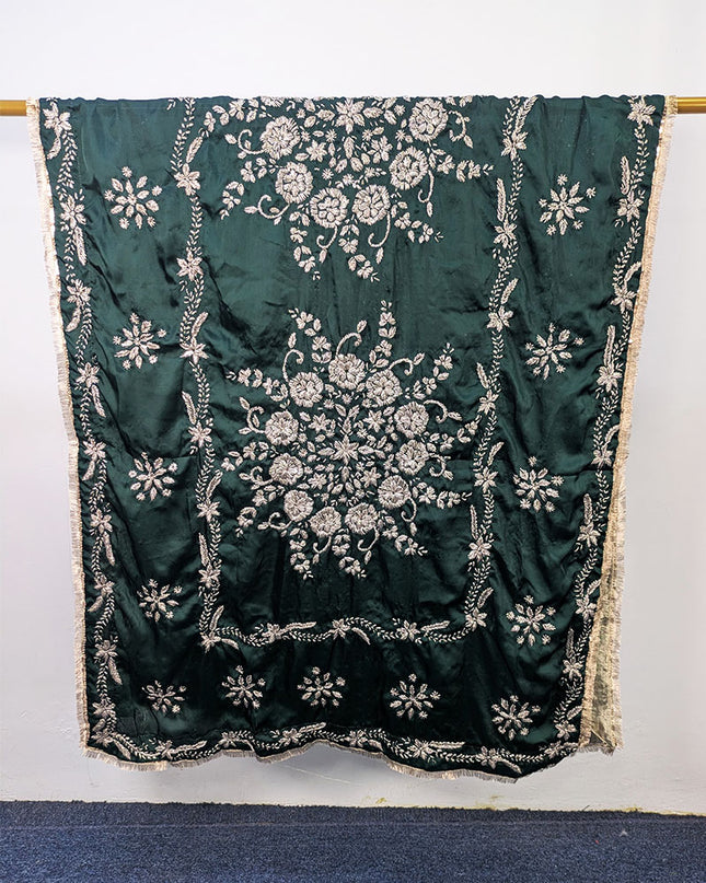 Exclusive Handmade LCD Gotta Work Silk Dupatta (Ready To Wear)