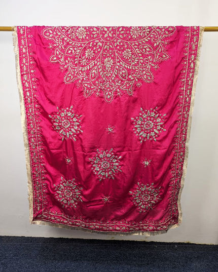 Premium Handmade LCD Gotta Work Silk Dupatta (Ready To Wear)