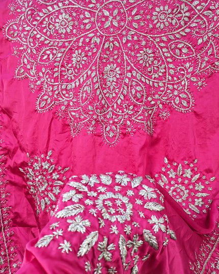 Premium Handmade LCD Gotta Work Silk Dupatta (Ready To Wear)