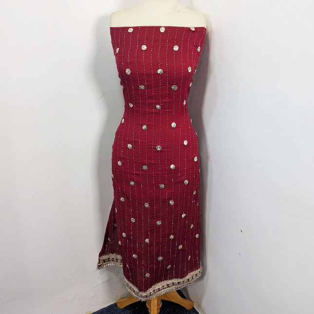 Handmade Akhrot Gotta & Press Sitara Work Chiffon 2Pc Unstitched