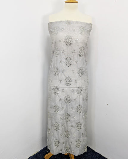 Fancy Embroidered Khaadi Net Unstitched Suits