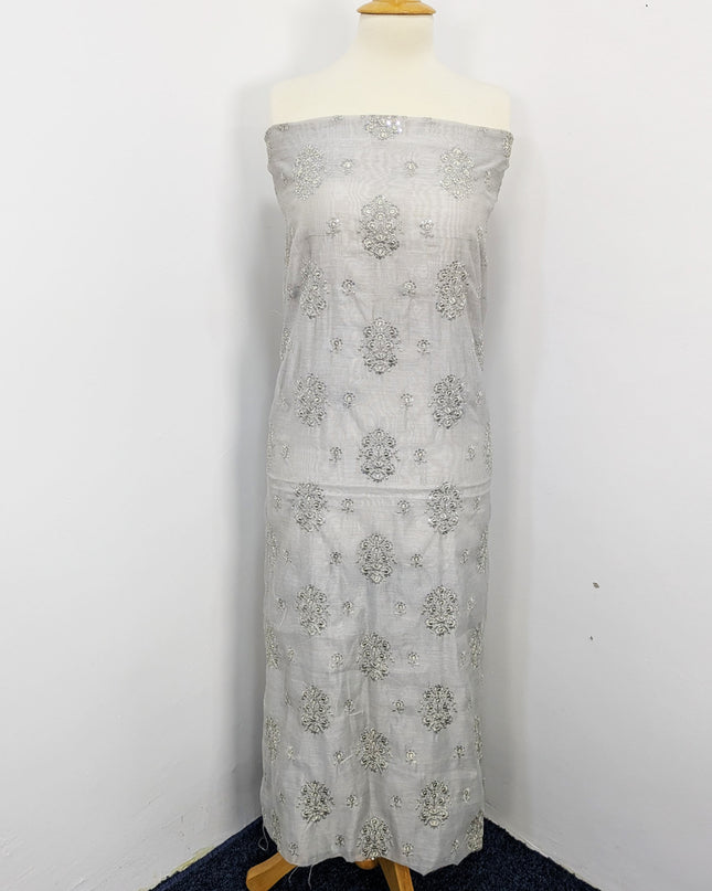 Fancy Embroidered Khaadi Net Unstitched Suits