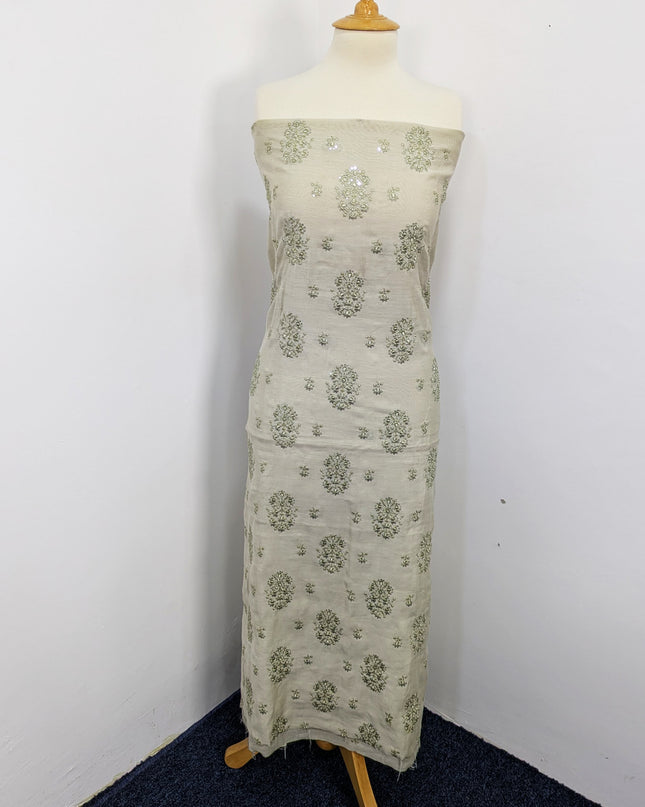 Fancy Embroidered Khaadi Net Unstitched Suits