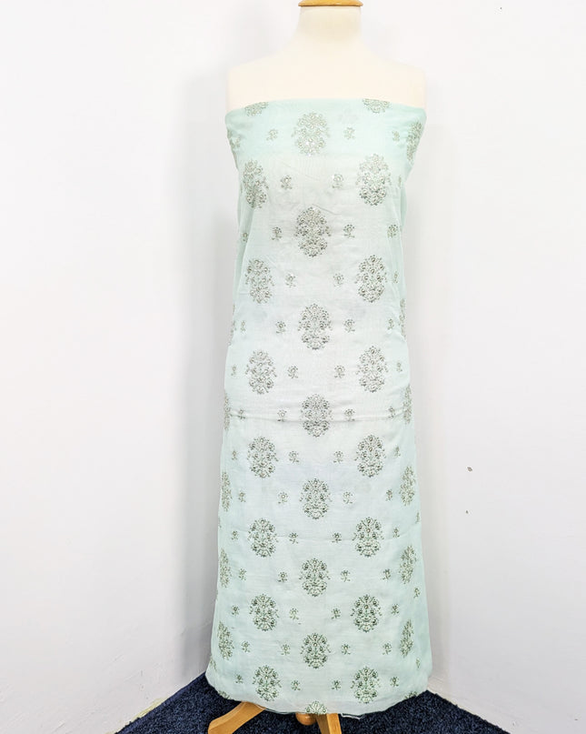 Fancy Embroidered Khaadi Net Unstitched Suits