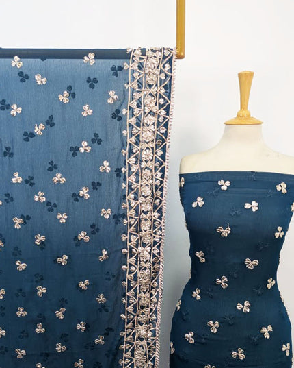 Handmade Full Jaal Gotta Work Chiffon 2Pc Unstitched
