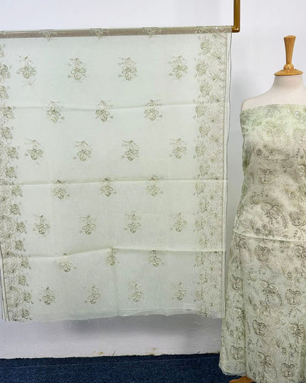 Fancy Khadi Net Mother Collection with Pakka Tanka Work 2PC Unstitched