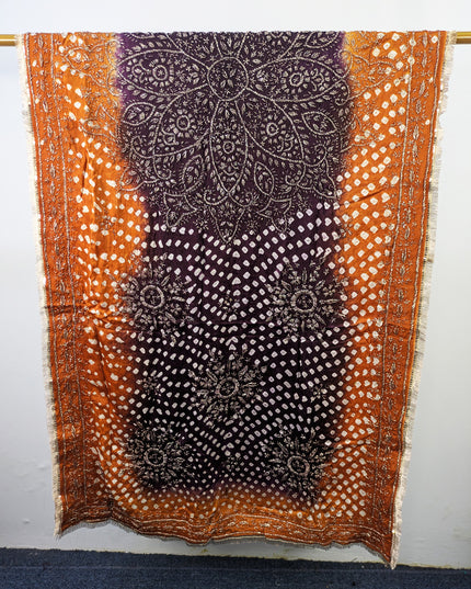 Premium Handmade Chunnri & Gotta Work Silk Dupatta (Ready To Wear)