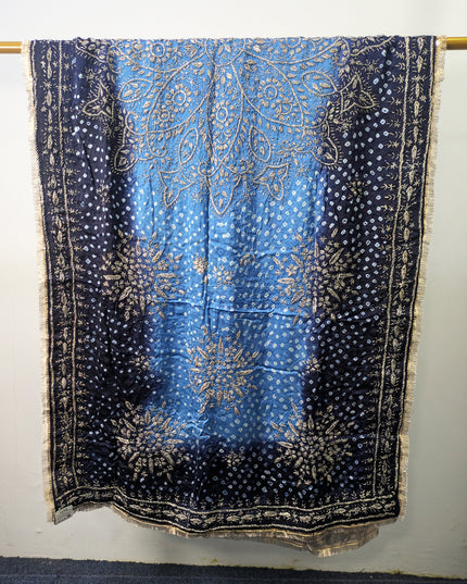Premium Handmade Chunnri & Gotta Work Silk Dupatta (Ready To Wear)