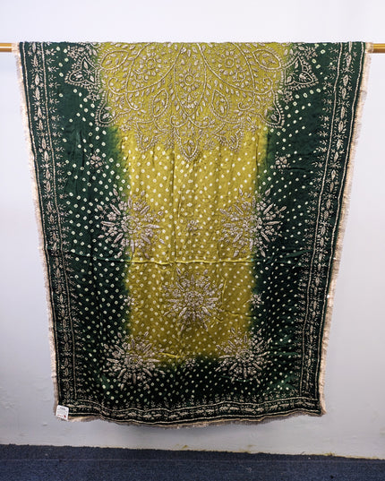 Premium Handmade Chunnri & Gotta Work Silk Dupatta (Ready To Wear)