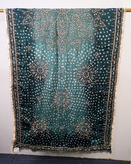 Premium Handmade Chunnri & Gotta Work Silk Dupatta (Ready To Wear)