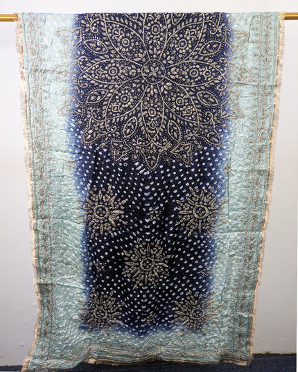 Premium Handmade Chunnri & Gotta Work Silk Dupatta (Ready To Wear)