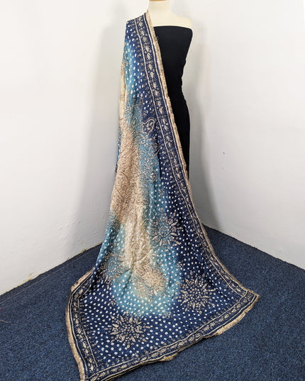 Premium Handmade Chunnri & Gotta Work Silk Dupatta (Ready To Wear)