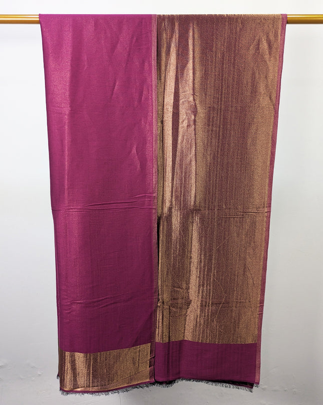Exquisite Plain Pashmina Moonlight Reversible Shawl (Two-Sided Wear)