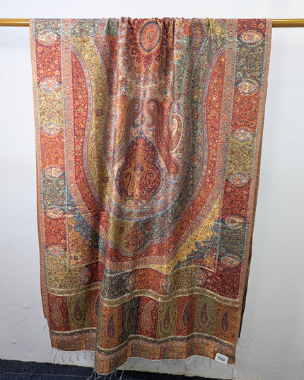 Handmade Pure Indian Kani Moonlight Shawl Jamawar Paisley Style Elegant Traditional Indian Wrap