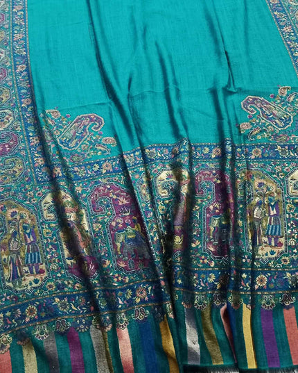 Fancy Moonlight + Kani Border Wool Shawl