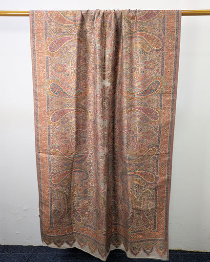 Pure Indian Moonlight Kani Silk Shawl (Ready To Wear)