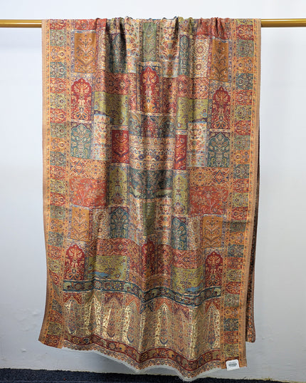 Premium Pure Indian Kani Silk ShahJahan Style Luxury Indian Traditional Wrap | Elegant Ethnic Gift
