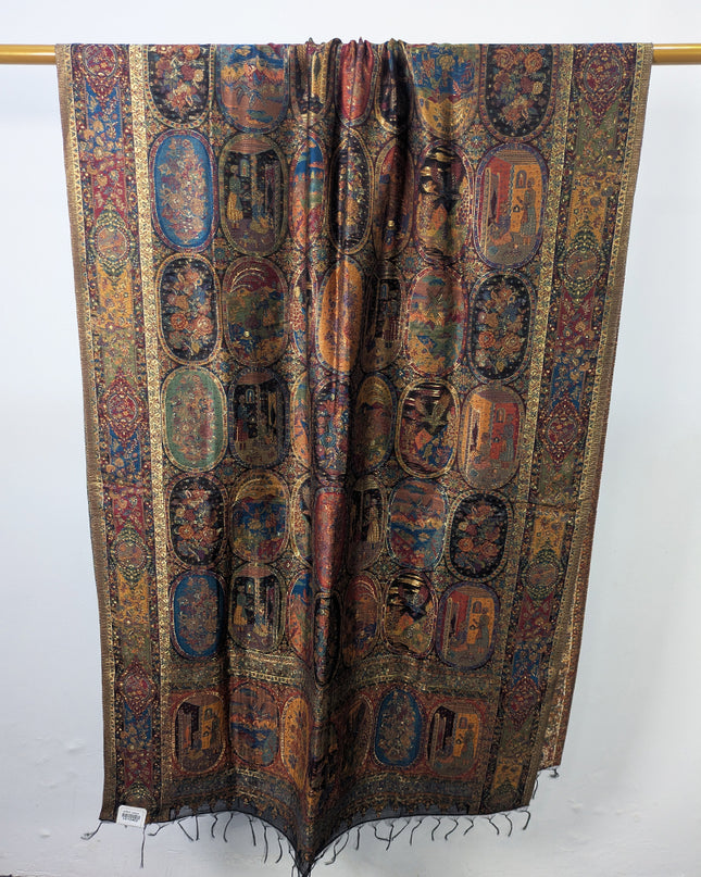 Premium Pure Indian Kani Moonlight Shawl (Ready To Wear)