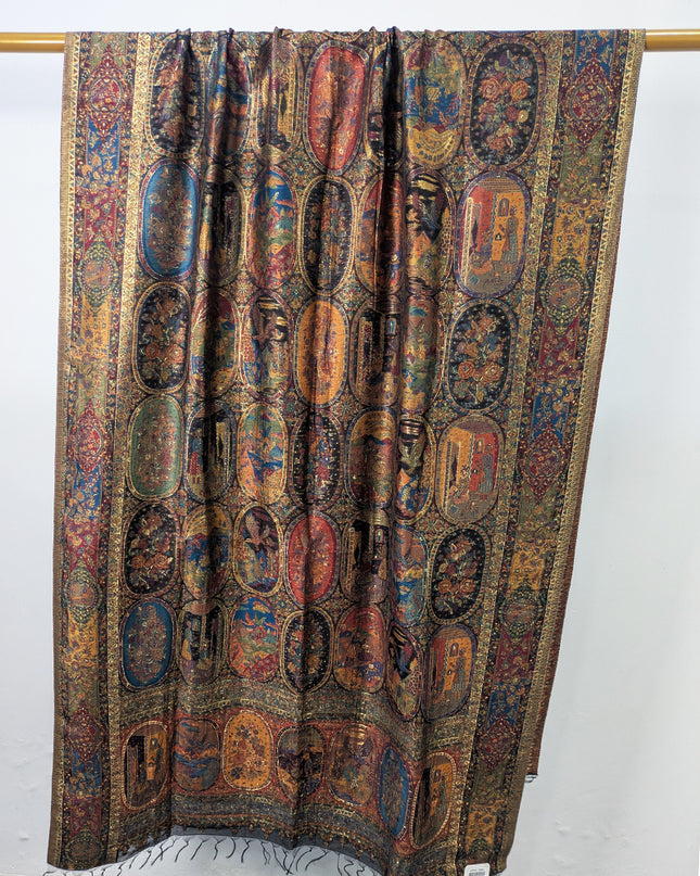 Premium Pure Indian Kani Moonlight Shawl (Ready To Wear)