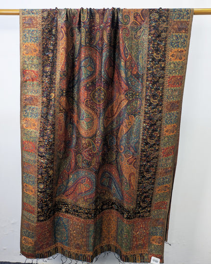 Premium Pure Indian Moonlight Kani Silk Shawl (Ready To Wear)