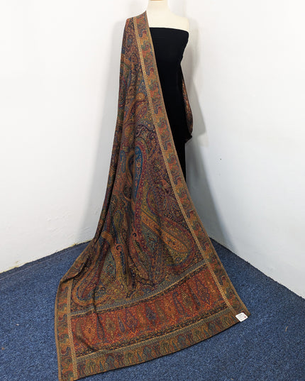 Exclusive Pure Indian Moonlight Kani Silk Shawl (Ready To Wear)