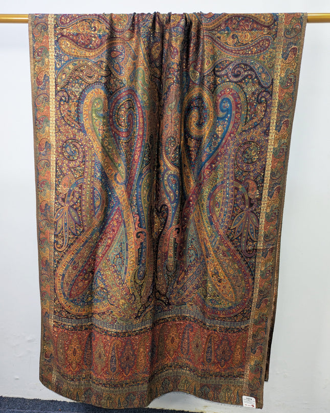 Exclusive Pure Indian Moonlight Kani Silk Shawl (Ready To Wear)