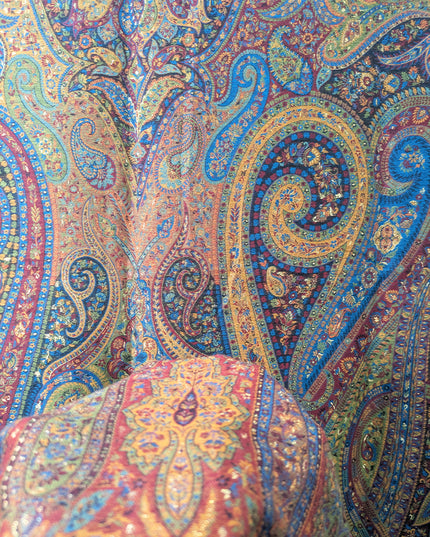 Exclusive Pure Indian Moonlight Kani Silk Shawl (Ready To Wear)