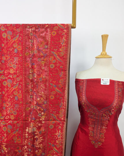 Luxury Pure Indian Kani Silk with Moonlight Work 3Pc Unstitched