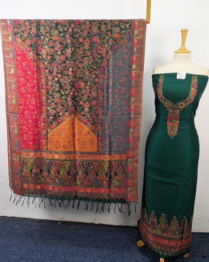 Exclusive Pure Indian Kani Silk with Zari Work 3Pc Unstitched