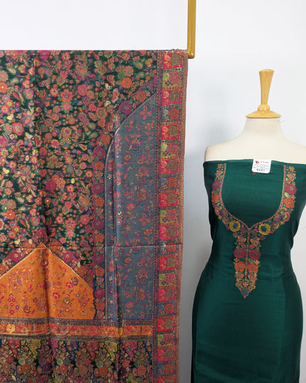Exclusive Pure Indian Kani Silk with Zari Work 3Pc Unstitched