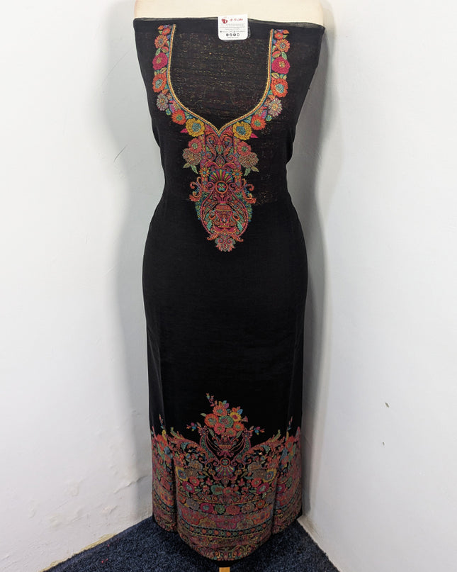 Exquisite Pure Indian Kani Silk with Zari Work 3Pc Unstitched