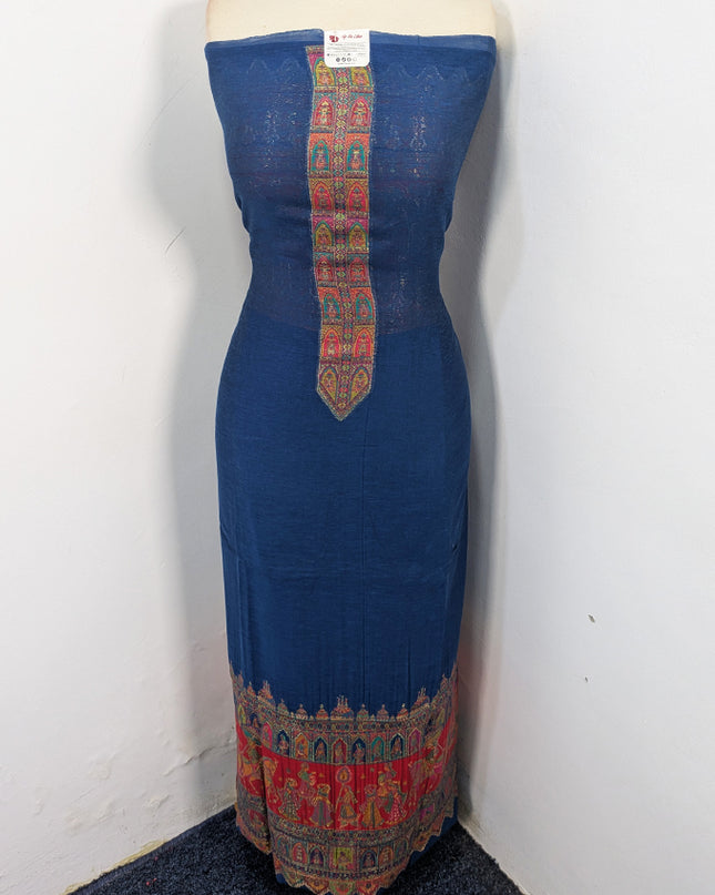 Pure Indian Kani Silk with Zari Work 3Pc Unstitched