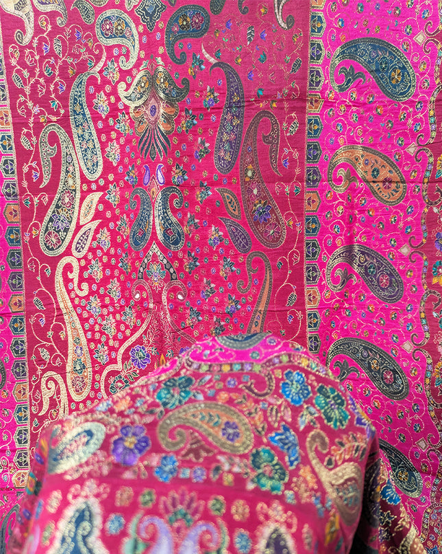 Pure Indian Dola Kani Silk Stroller (Ready To Wear)