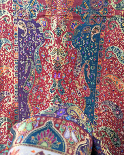 Pure Indian Dola Kani Silk Stroller (Ready To Wear)