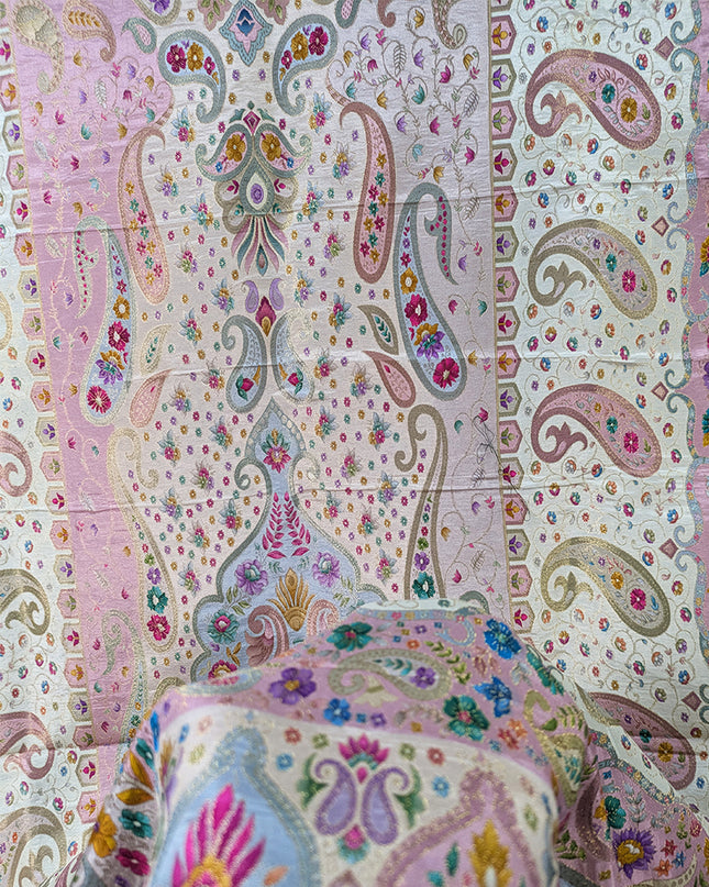 Pure Indian Dola Kani Silk Stroller (Ready To Wear)