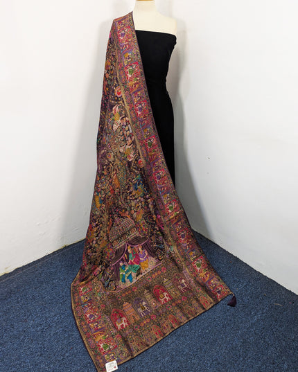 Premium Pure Indian Dola Kani Silk Stroller (Ready To Wear)