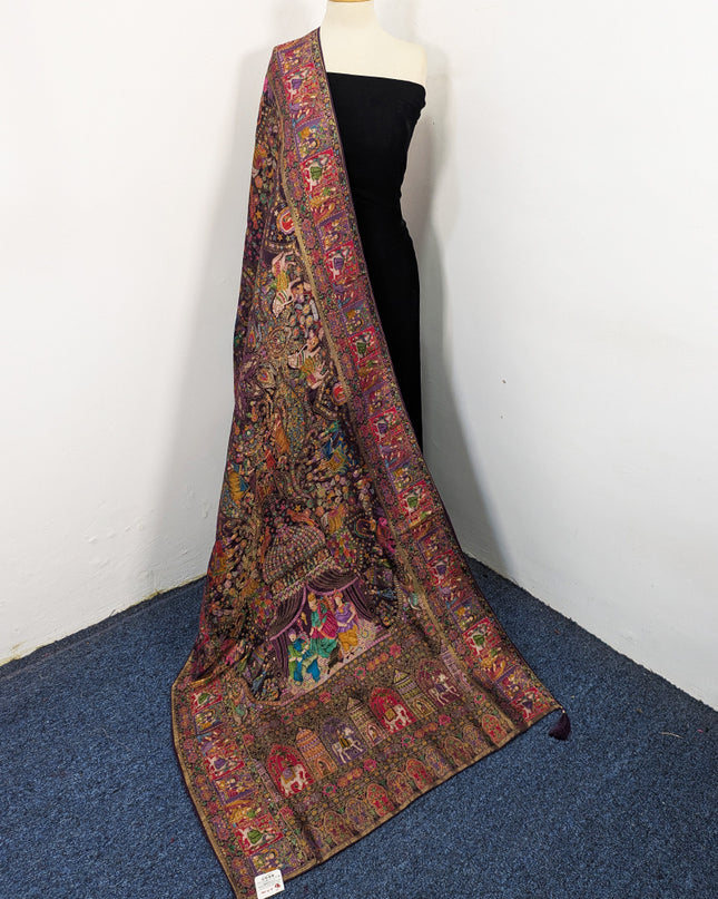 Premium Pure Indian Dola Kani Silk Stroller (Ready To Wear)