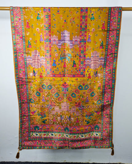 Exquisite Pure Indian Dola Kani Silk Stroller (Ready To Wear)