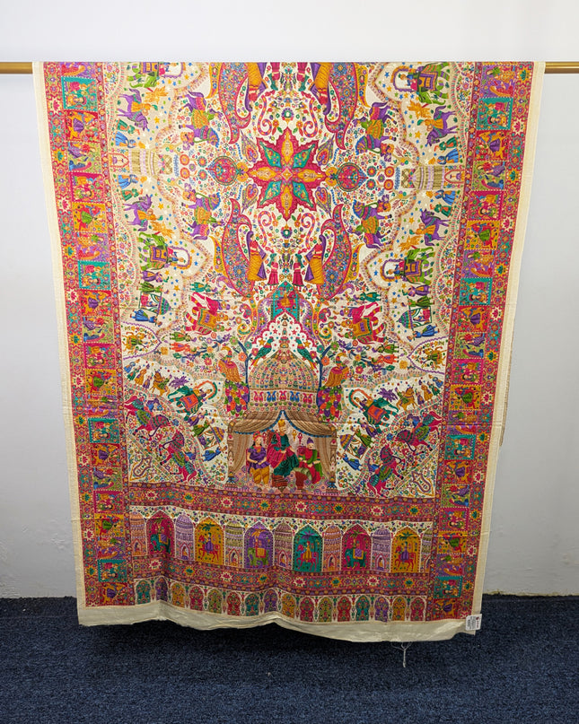 Premium  Indian Dola Kani Silk Shawl (Ready To Wear)