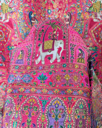 Premium  Indian Dola Kani Silk Shawl (Ready To Wear)