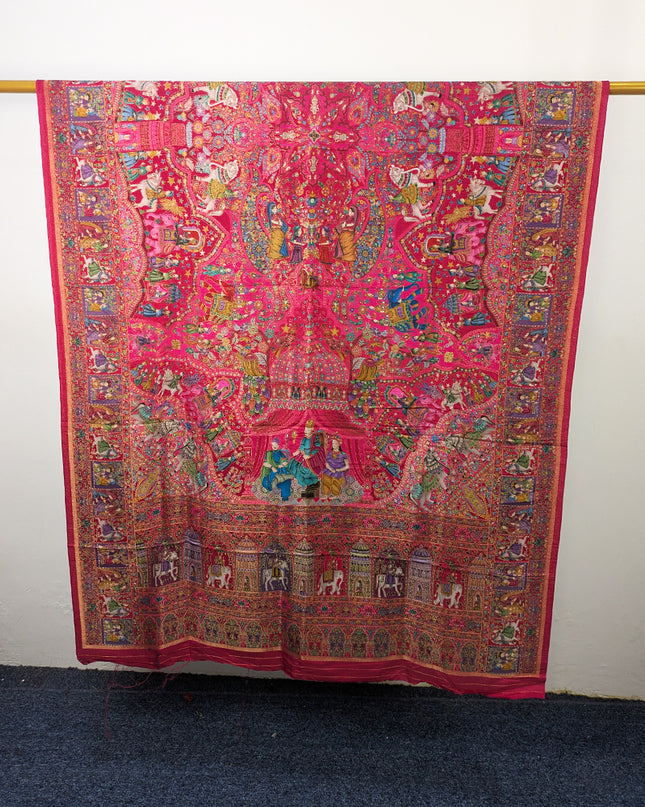 Premium  Indian Dola Kani Silk Shawl (Ready To Wear)