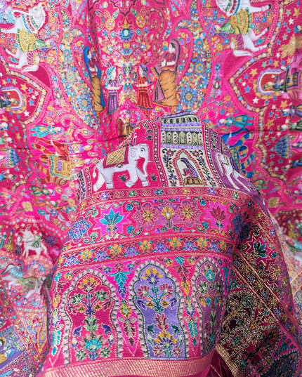Premium  Indian Dola Kani Silk Shawl (Ready To Wear)