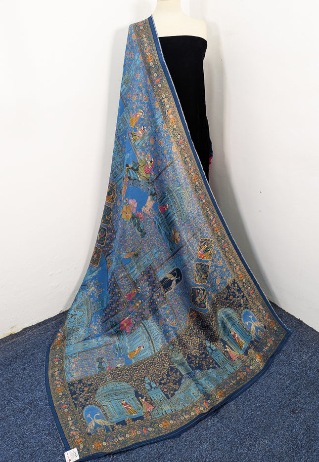 Luxury Pure Indian Dola Kani Silk Shawl (Ready To Wear)
