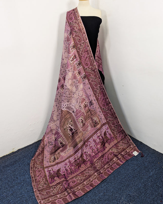 Pure Indian Dola Kani Silk Shawl (Ready To Wear)
