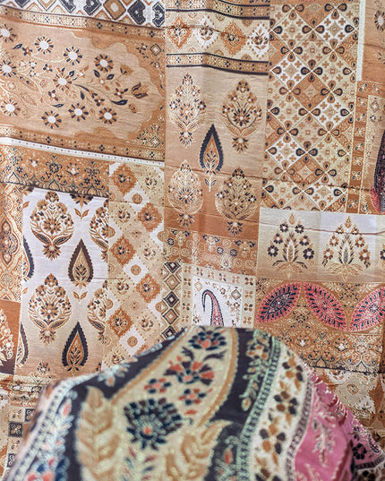 Premium Pure Indian Dola Kani Silk Shawl (Ready To Wear)