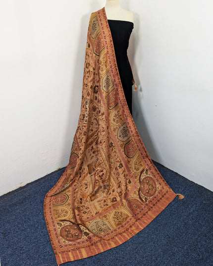 Exclusive Pure Indian Dola Kani Silk Shawl (Ready To Wear)