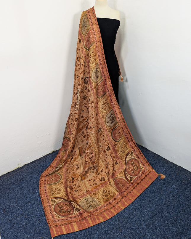 Exclusive Pure Indian Dola Kani Silk Shawl (Ready To Wear)