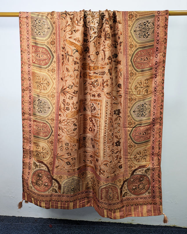 Exclusive Pure Indian Dola Kani Silk Shawl (Ready To Wear)