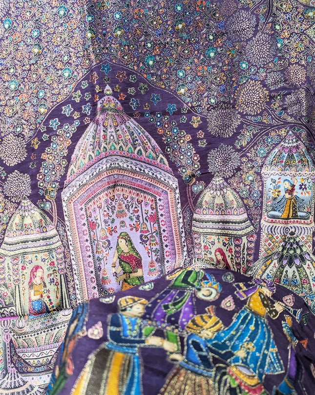 Pure Indian Dola Kani Silk Shawl (Ready To Wear)